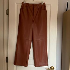 Blank NYC The Baxter Cognac Faux Leather Pants